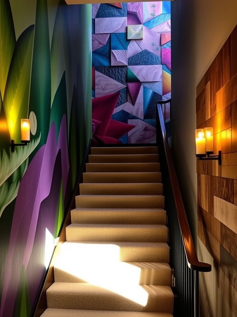 40 Stairway Accent Wall Ideas