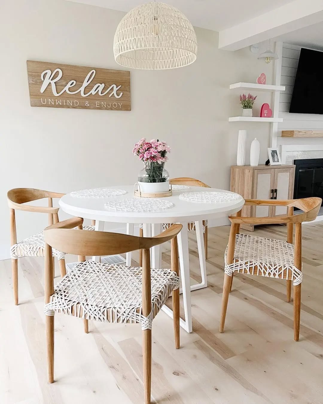 27. Cascading Fringe Lamps and Sunlit Macrame Wall Hangings