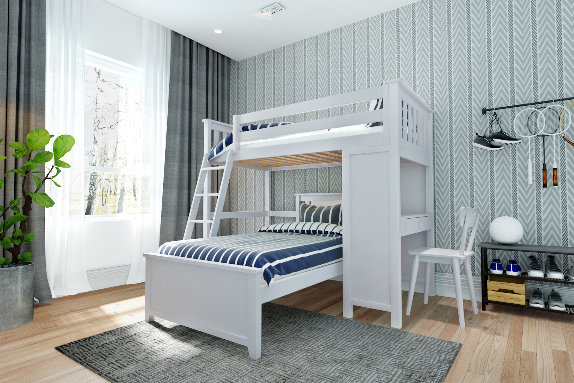 1. a Canopy Of Books: the Loft Bed with Integrated Bookcase Headboard