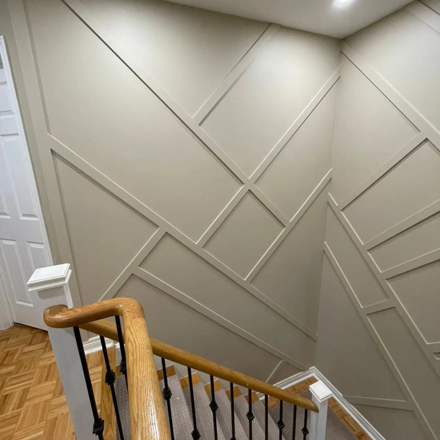 31. Stairway to Graphite: a Monochromatic Journey Through Geometric Panels