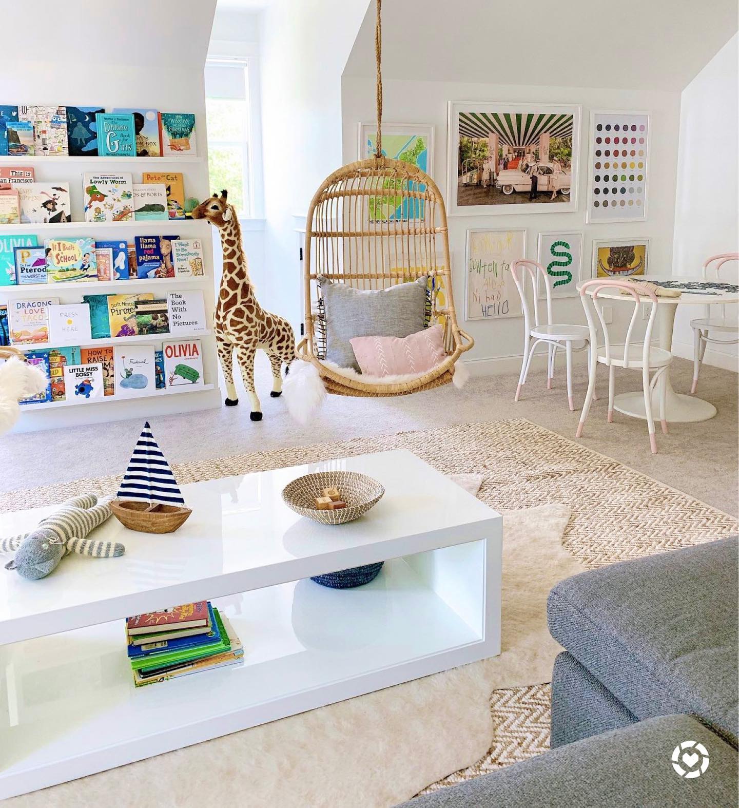 17. Cobweb Canopy and Vintage Trunk Hideaway In Attic Playroom