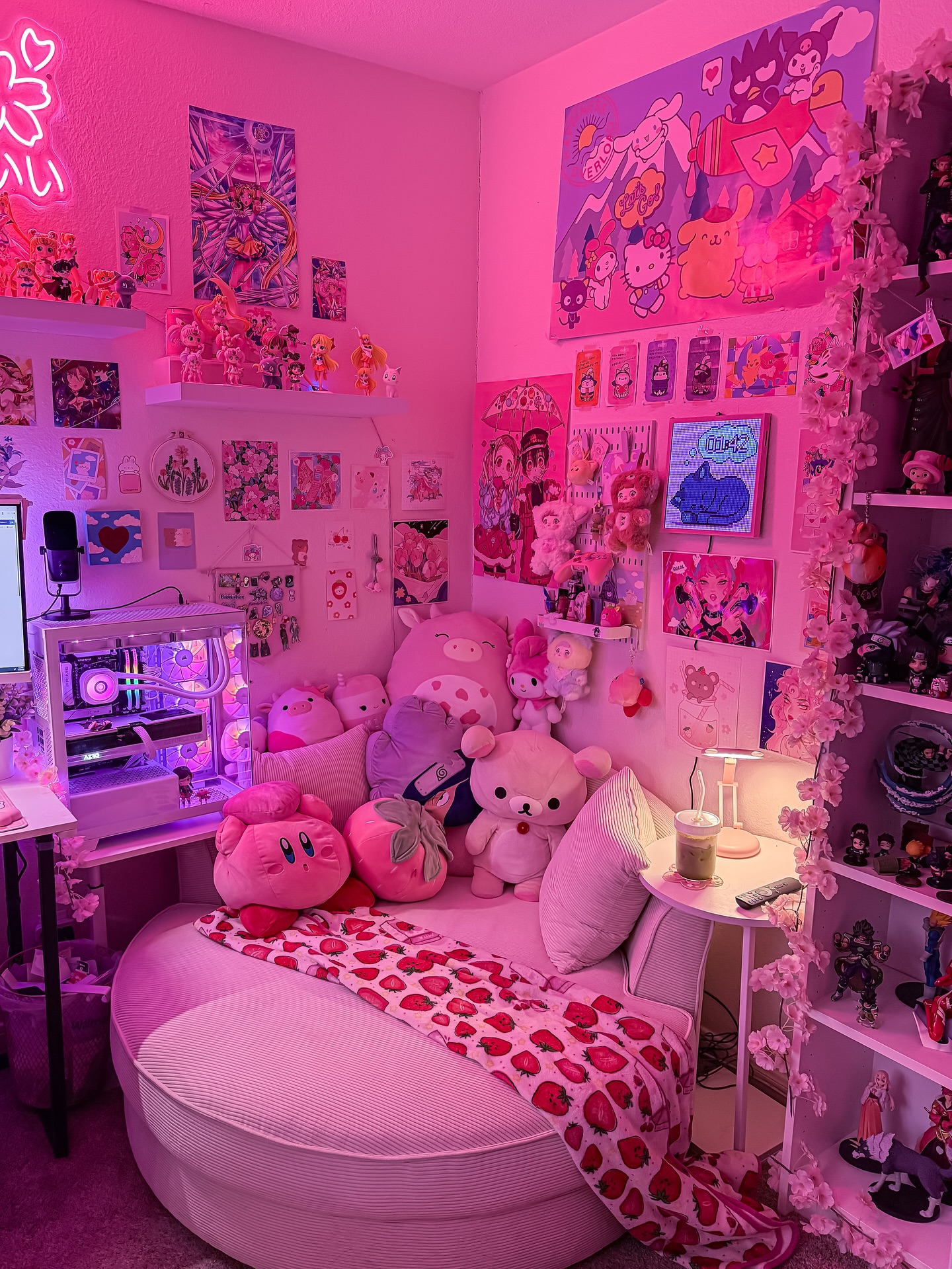 21. Moonlit Lavender Dreamscape: a Room with Purple Hues and Celestial Accents