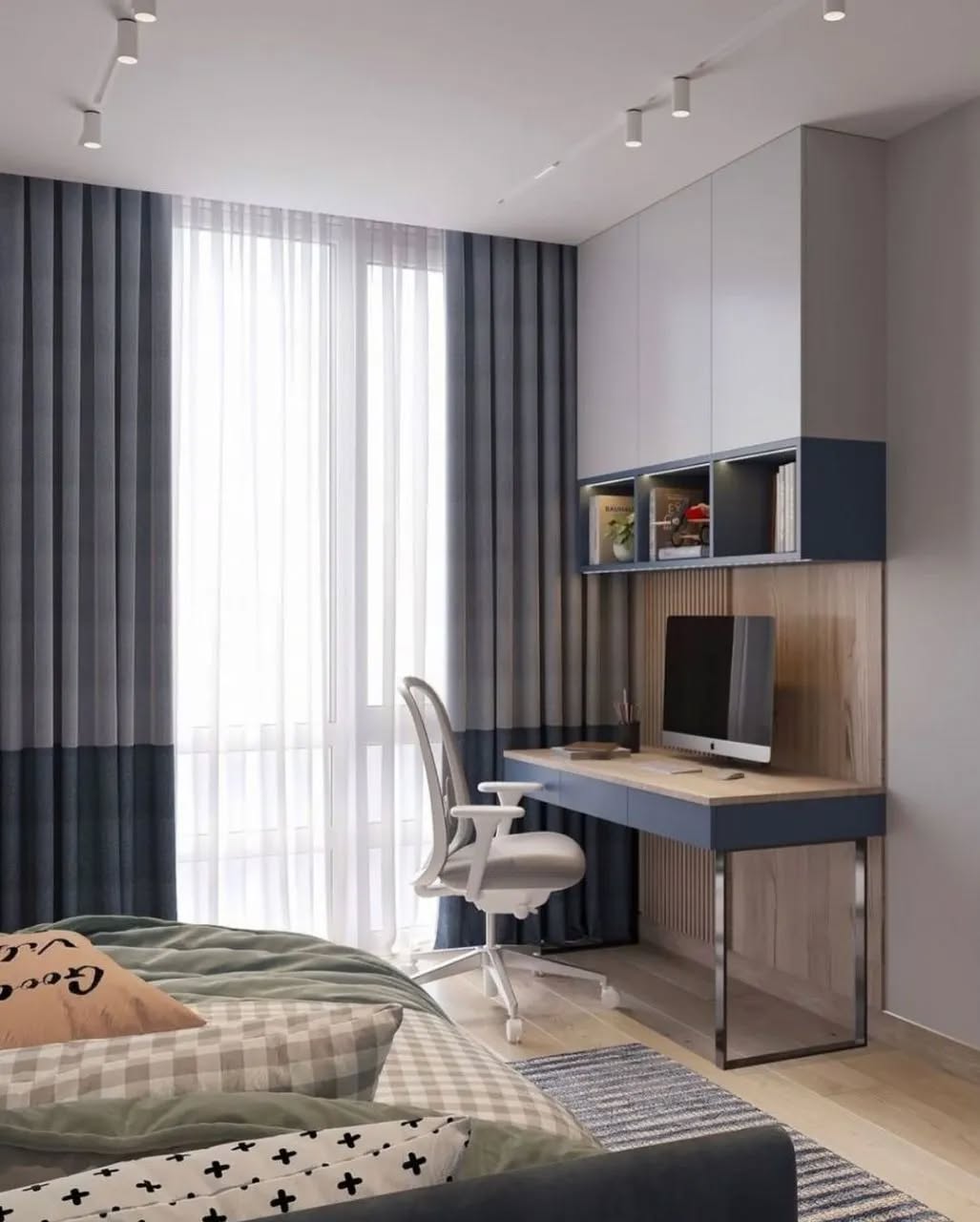 16. a Canopy Of Books and Plants: the Lofted Bed Workspace