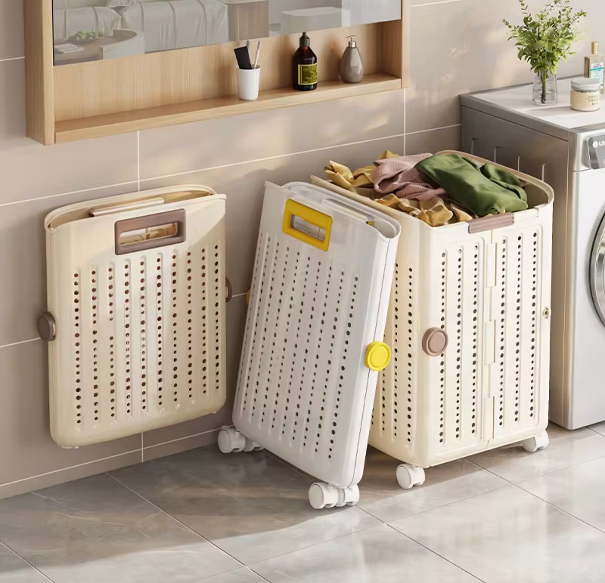 17. Cascading Wicker Waves and Gleaming Chrome Accents