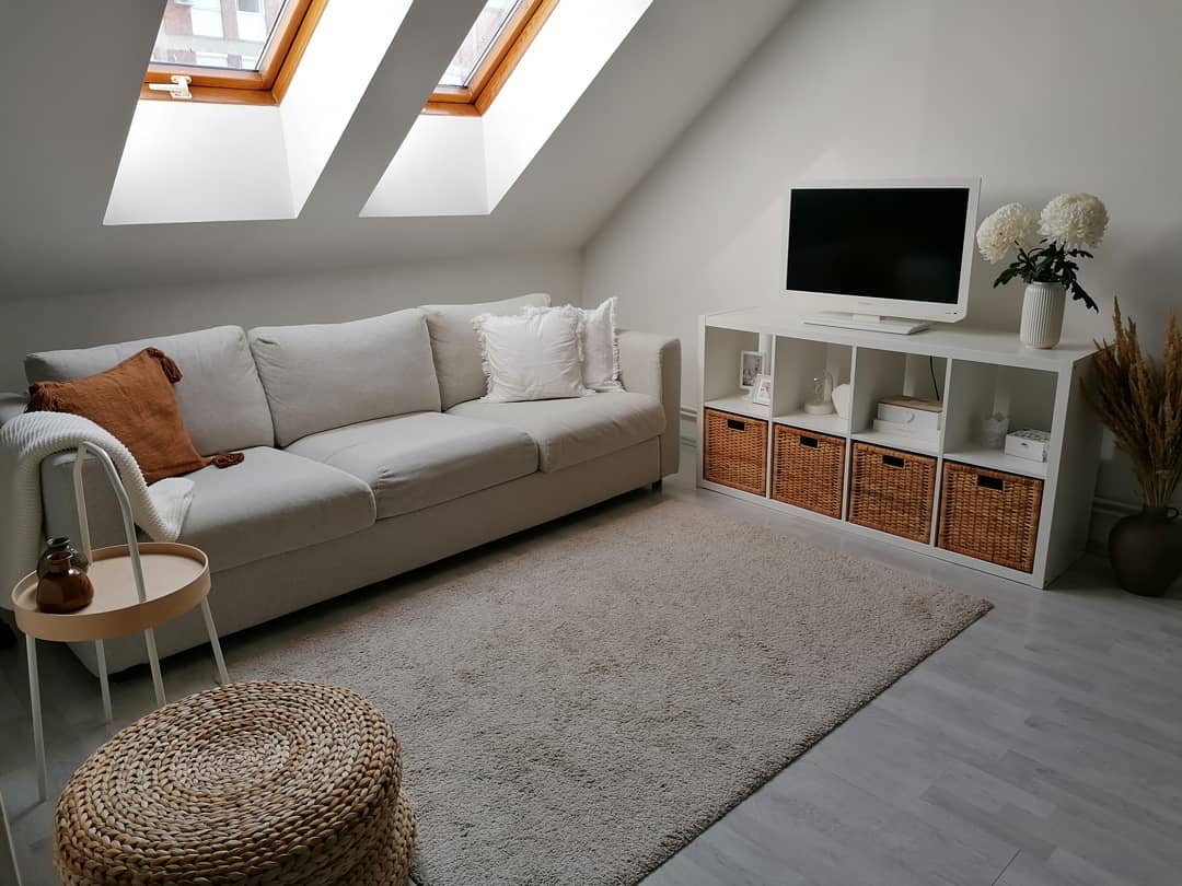 10. Forest Canopy Ceiling and Vintage Charm: a Unique Attic Transformation