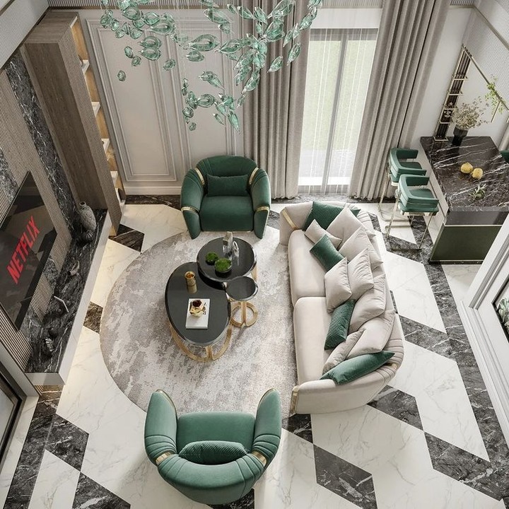 10. the Grandeur Of a Crystal Chandelier Against Vaulted Skylight Ceilings