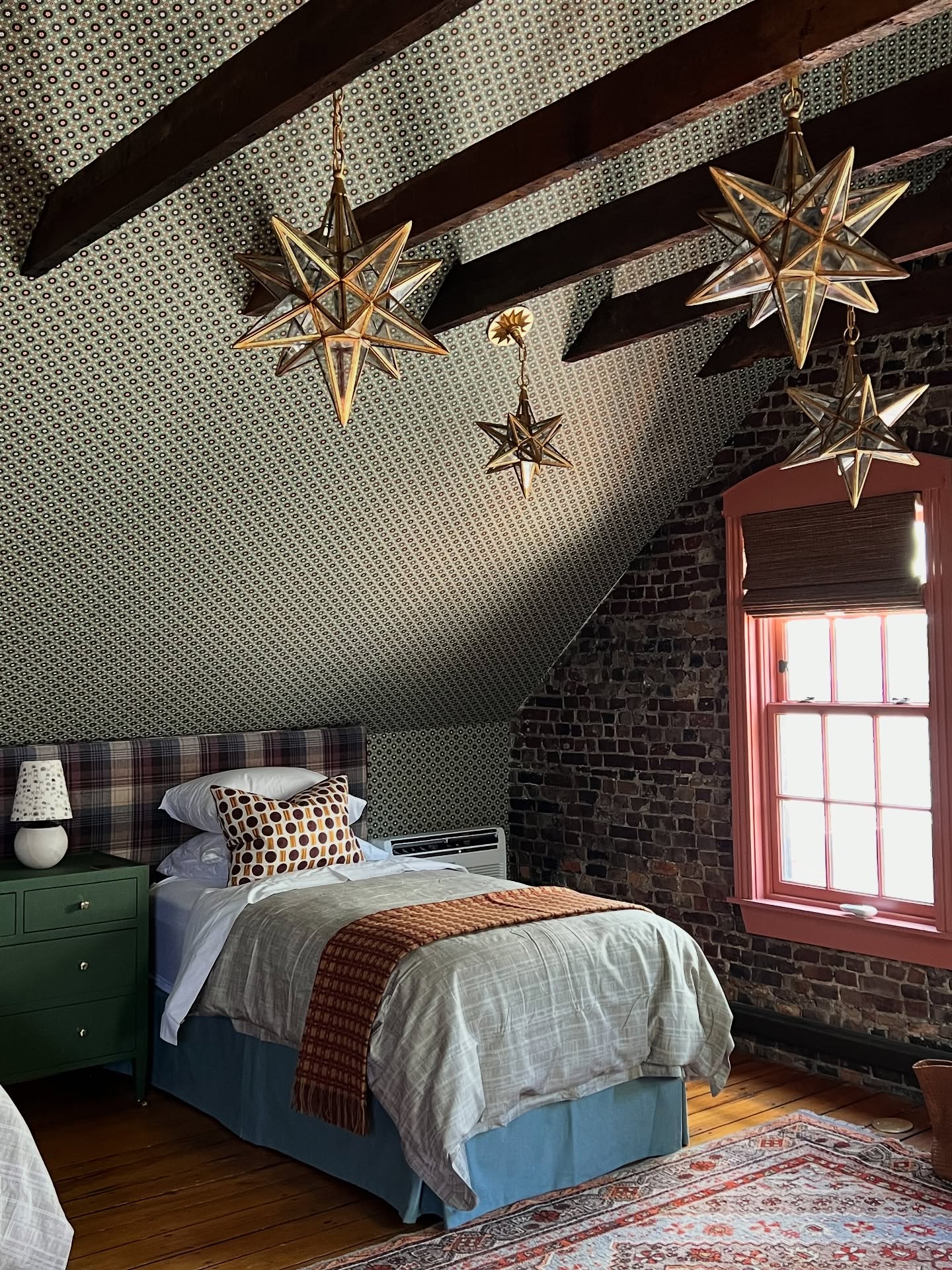 3. the Crimson Velvet Nook with Starlit Skylight