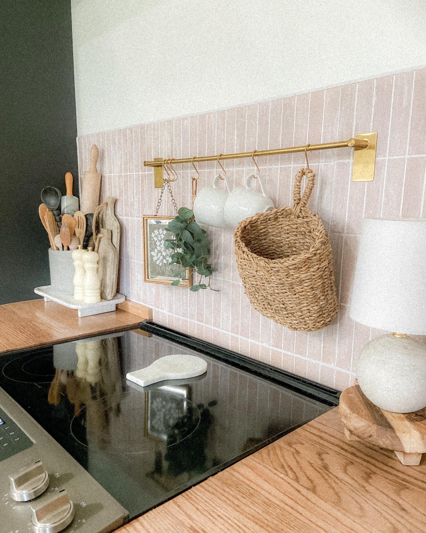 7. Seashell Mosaic Waves on a Kitchen Canvas