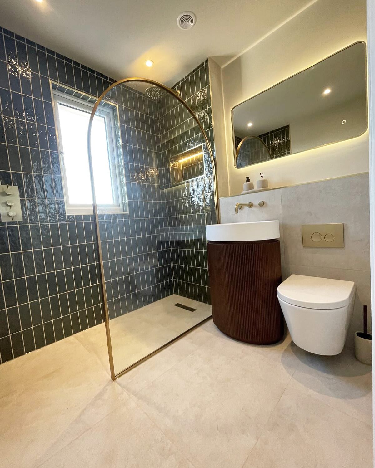 31. a Symphony Of Stone and Glass: the Triangular Niche with Bamboo Accents