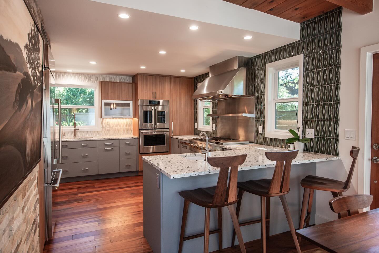2. Retro Citrus Zest: a Kitchen with Avocado Green and Harvest Gold Accents