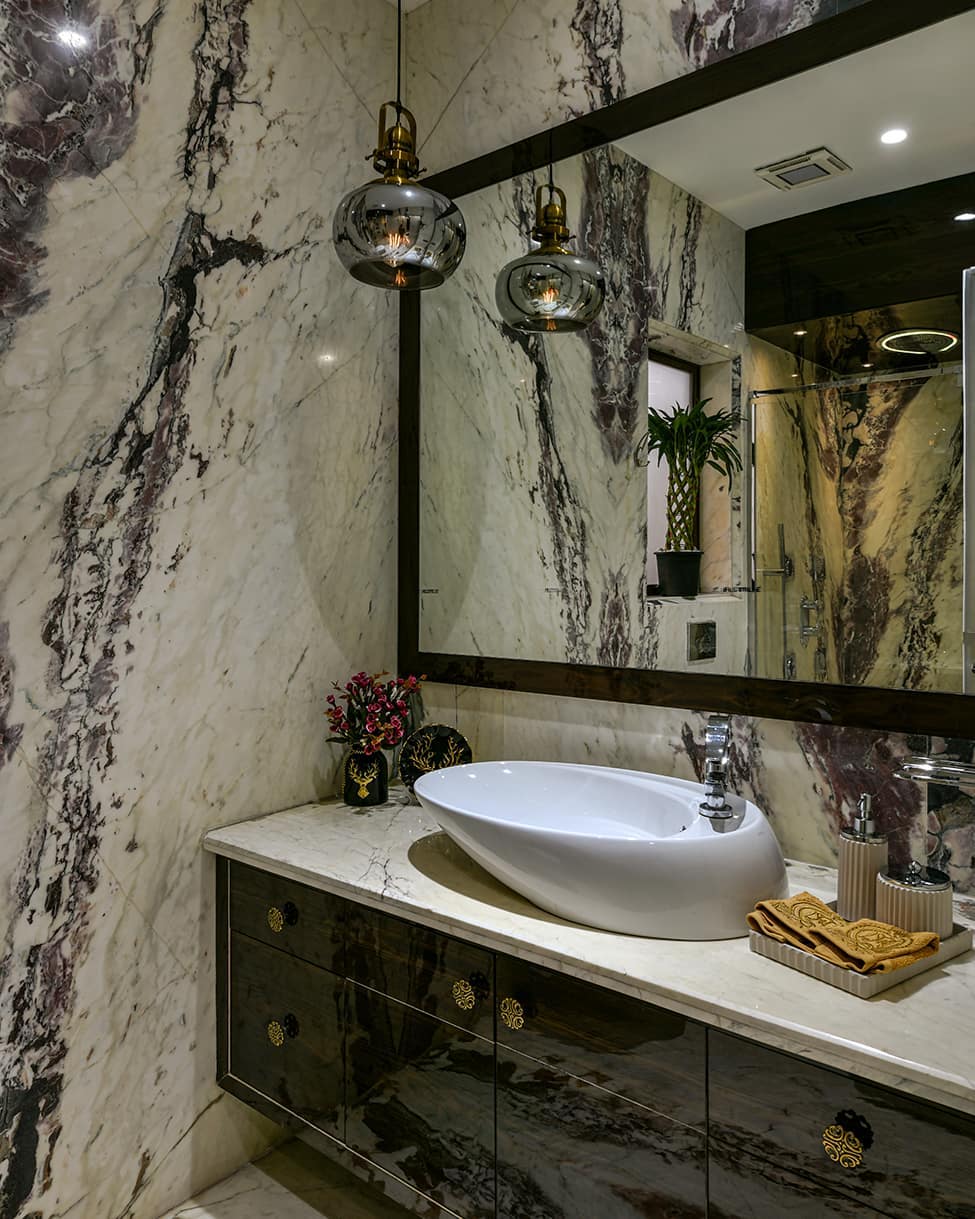 2. Moonlit Serenity: Silver Trinkets on Glossy Black Marble