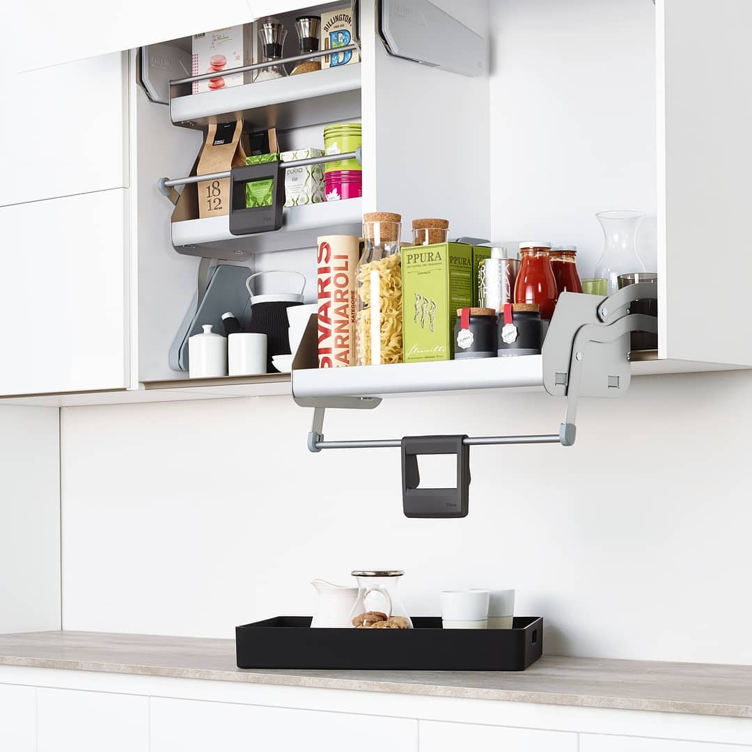 10. Floating Spice Rack with Magnetic Knife Strip: a Culinary Corner Marvel