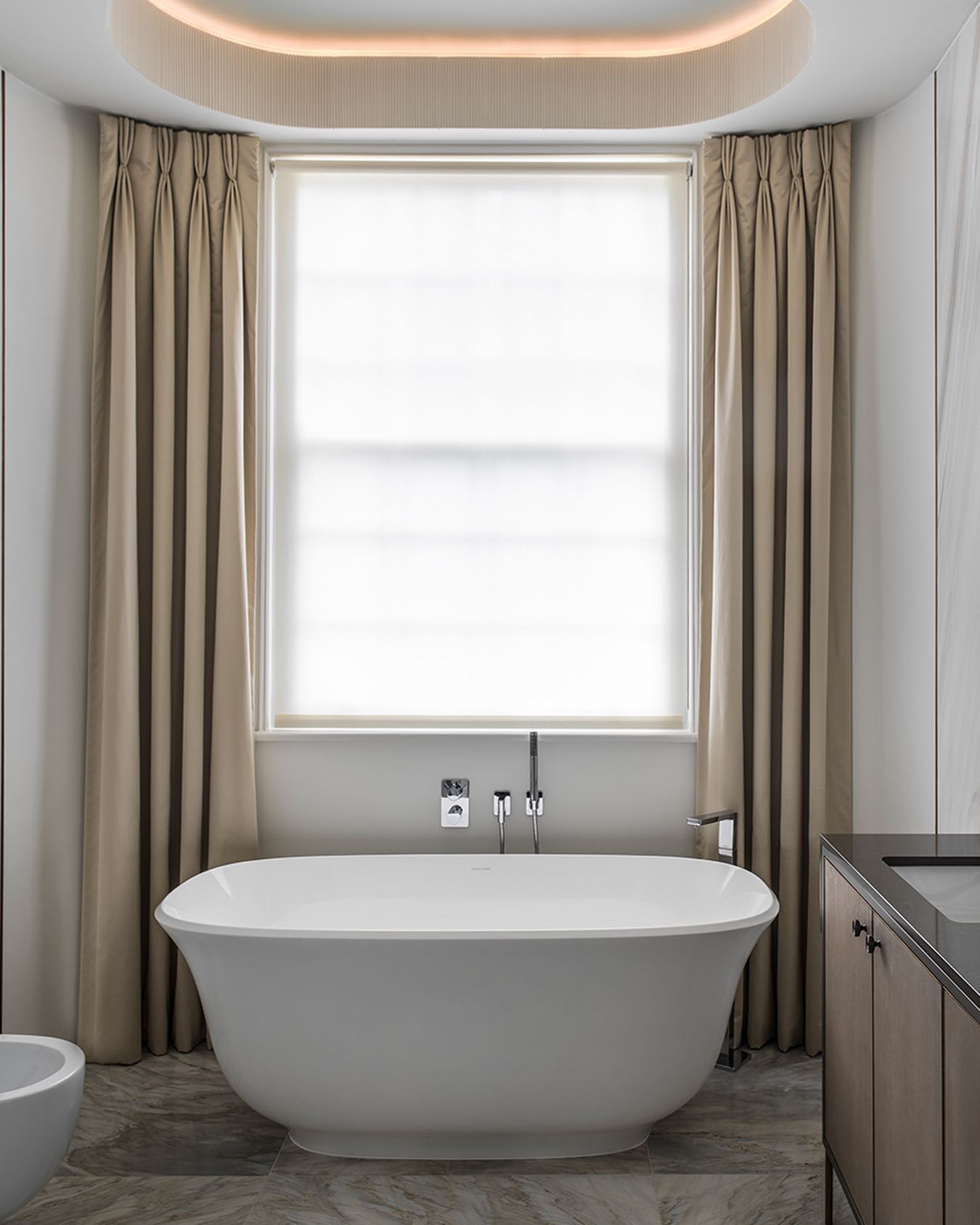 4. Sunlit Serenity with Bamboo Accents and Geometric Shadows