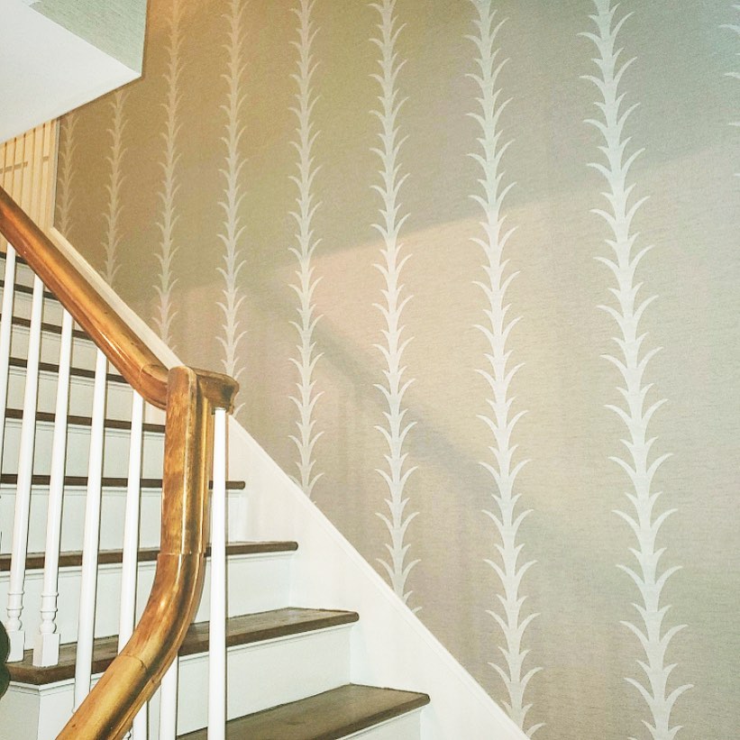 16. Moonlit Staircase with Geometric Shadow Play