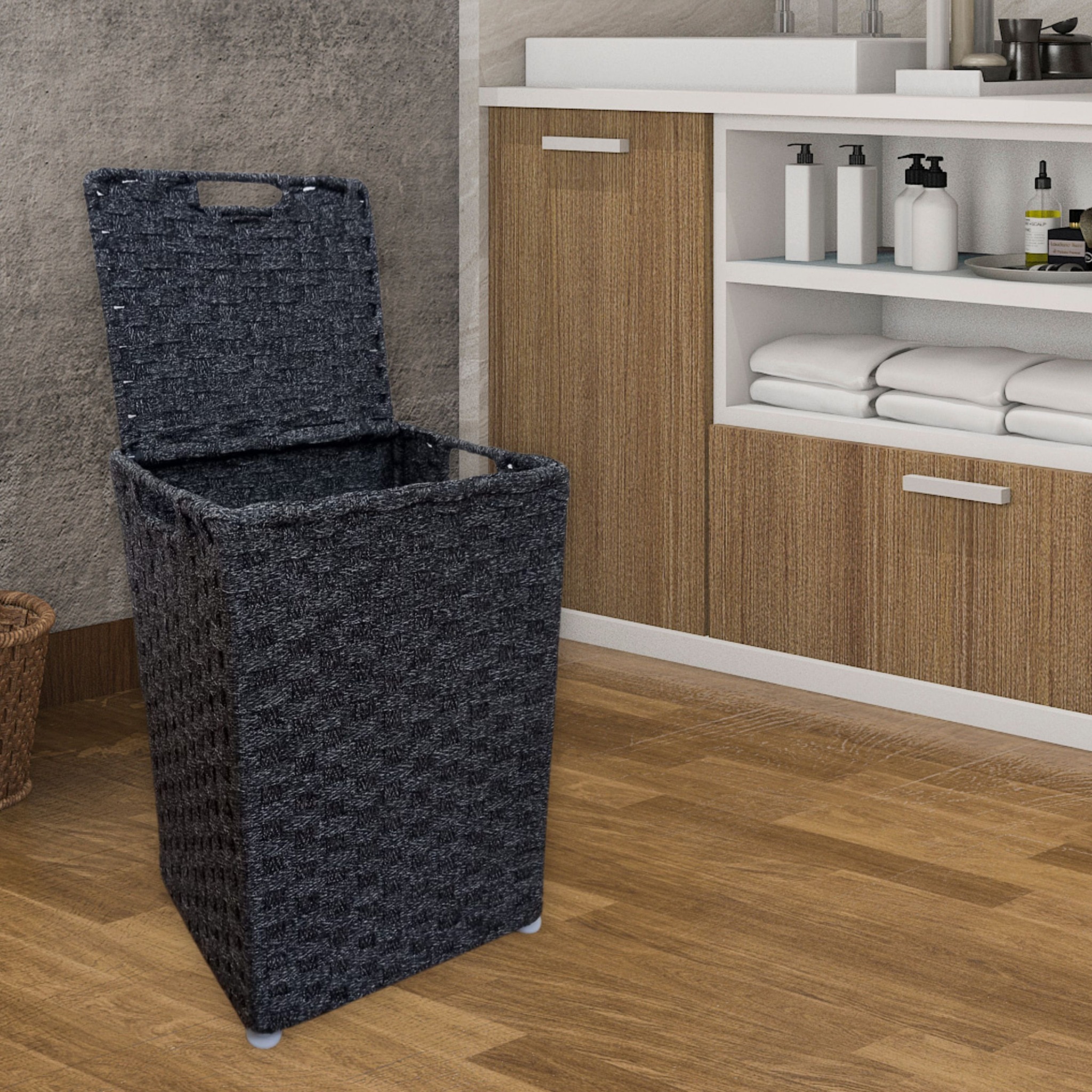 8. the Interwoven Willow Weave and Cerulean Blue Basket Ensemble