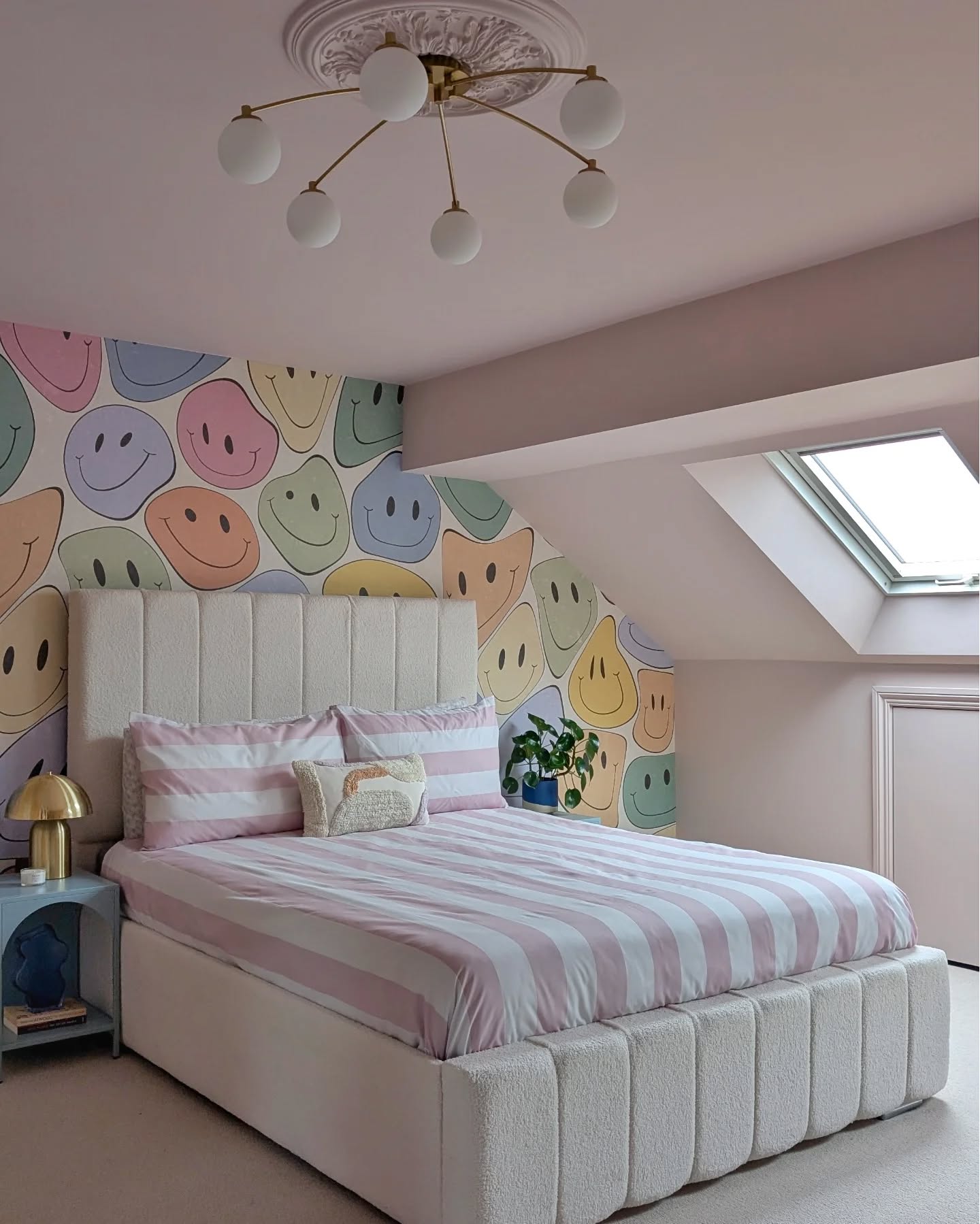 5. the Crimson Velvet Nook with a Skylight Canopy