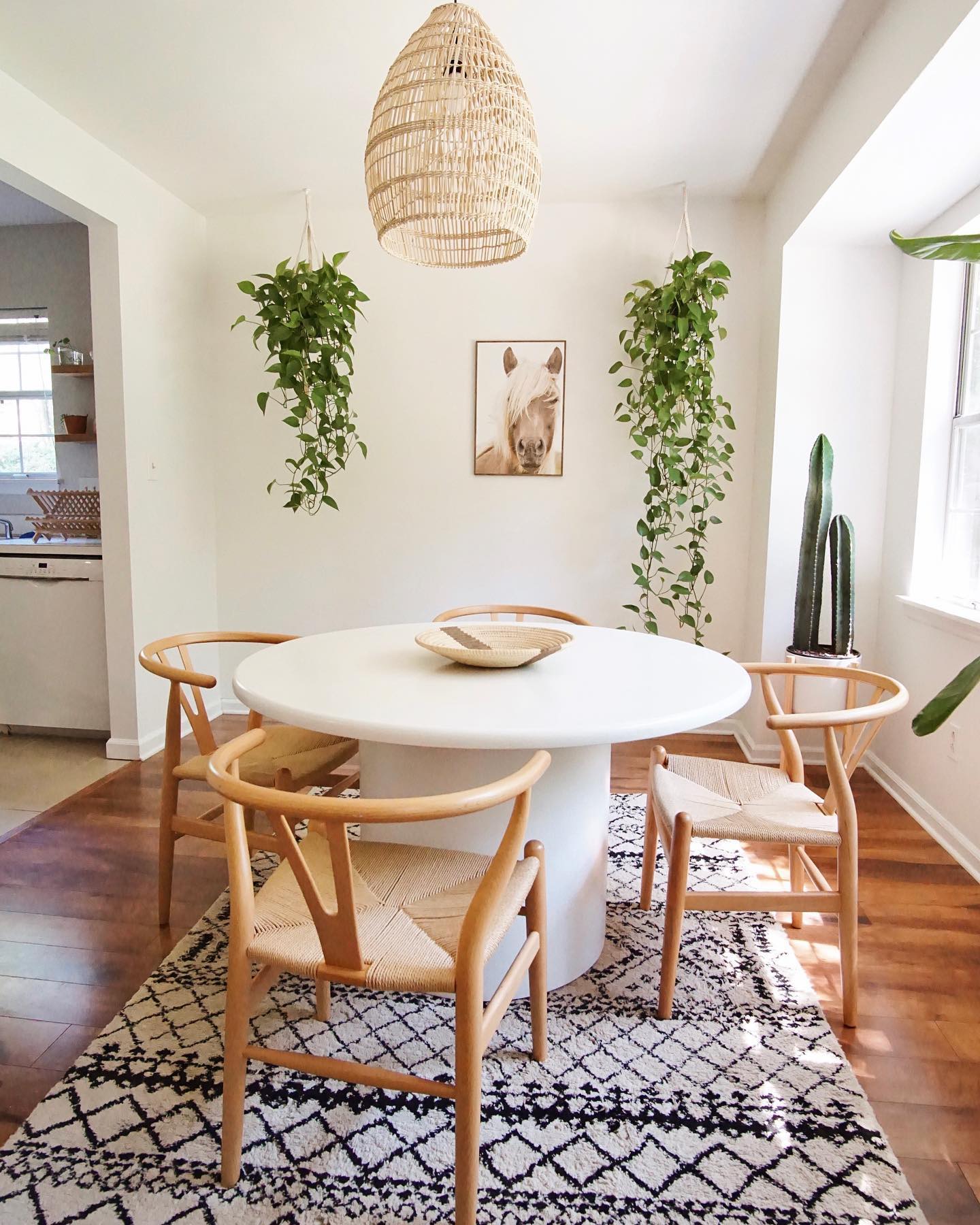 28. Bohemian Tapestry and Moroccan Lanterns Dining Nook