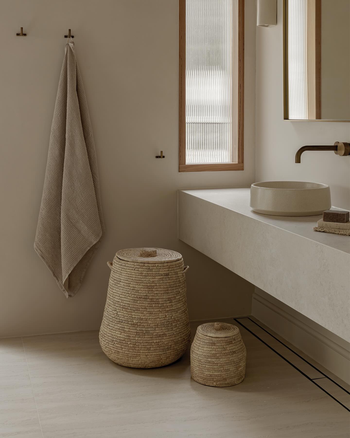 1. the Fusion Of Wicker and White: a Basket with Built-in Shelves