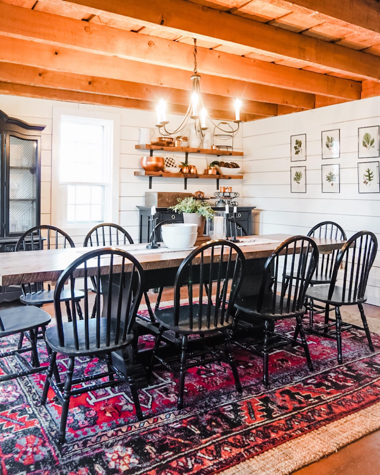 22. Boho Meets Industrial: Exposed Bulbs and Woven Textures Over Distressed Wood