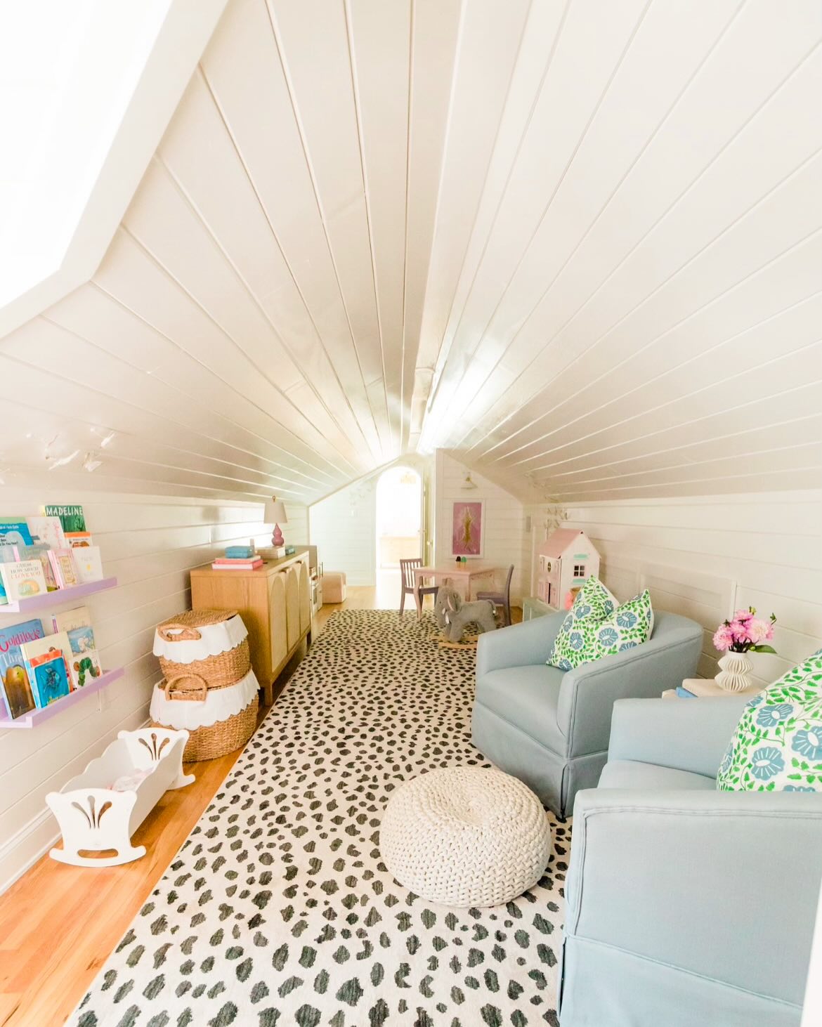 4. a Kaleidoscope Of Toys Under the Eaves with Starry Night Murals