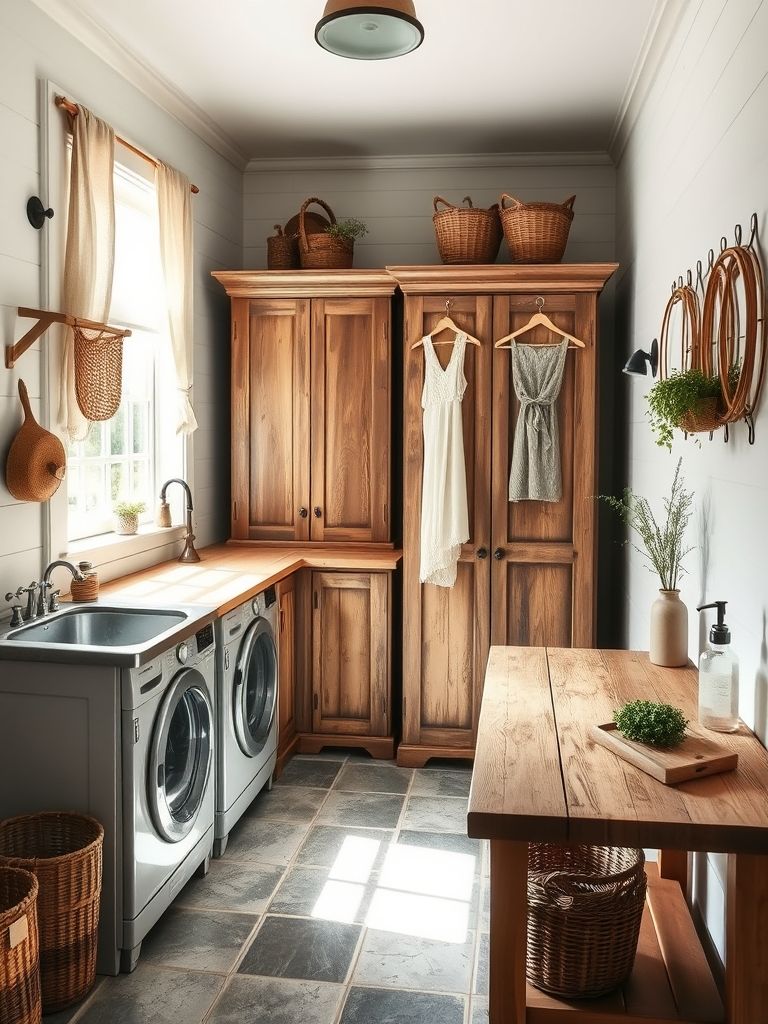 22 Farmhouse Laundry Room Ideas