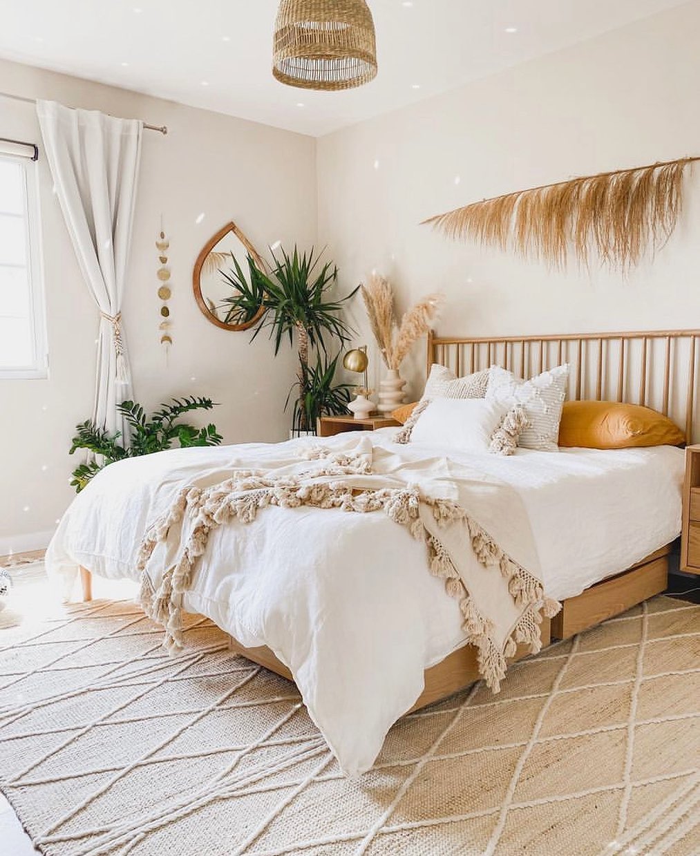 4. the Moroccan Lanterns and Macrame Dreamcatcher Bohemian Retreat