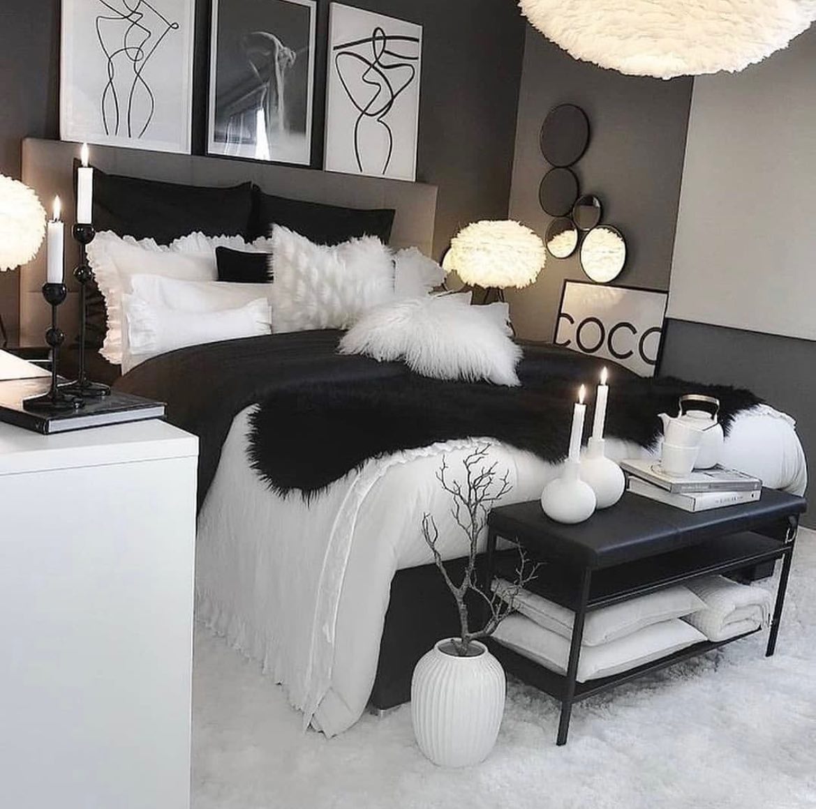 17. the Moonlit Silhouette Of a Victorian Bedstead Against Crisp White Linens