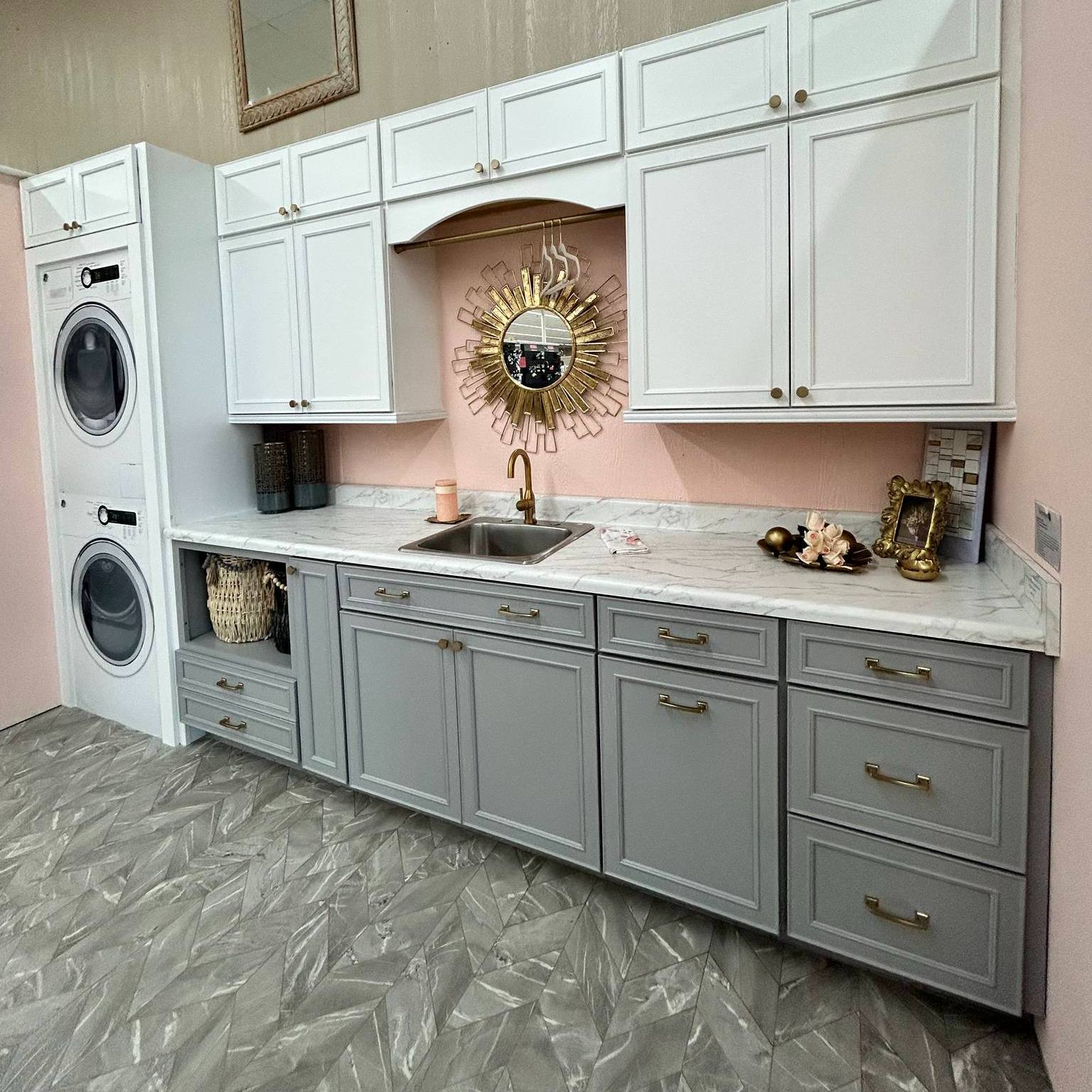 21. a Sunlit Symphony Of Shaker Style with Brass Accents and Crisp White