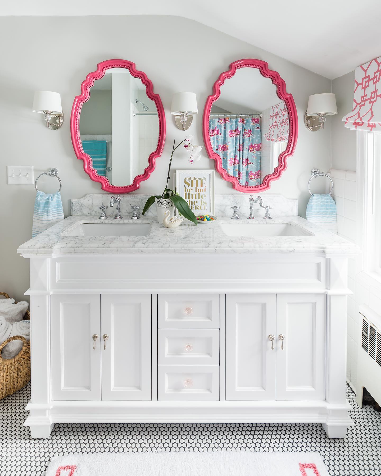 19. Mermaid's Grotto: Seashell Sink and Mosaic Tile Marvel