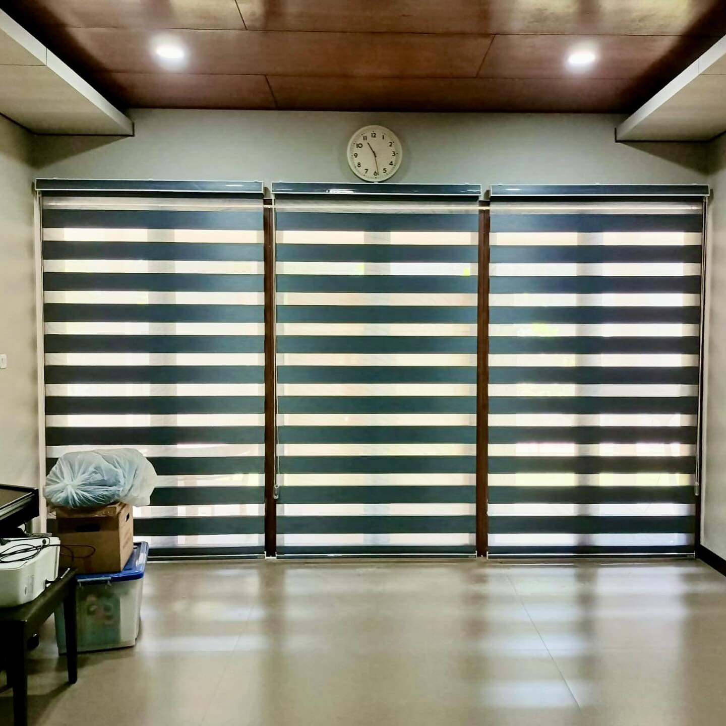 12. Moonlit Sonata Window Blinds with Subtle Chevron Patterns