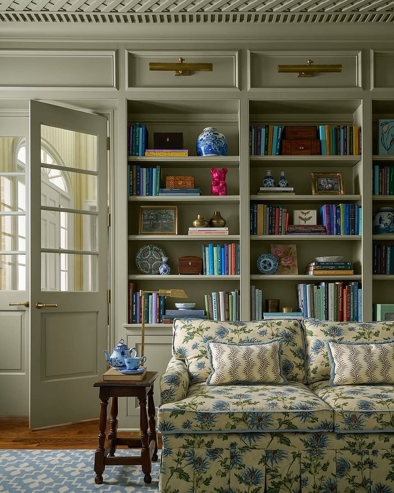 18. a Symphony Of Geometric Shelves and Vintage Leather Amidst Modern Minimalism
