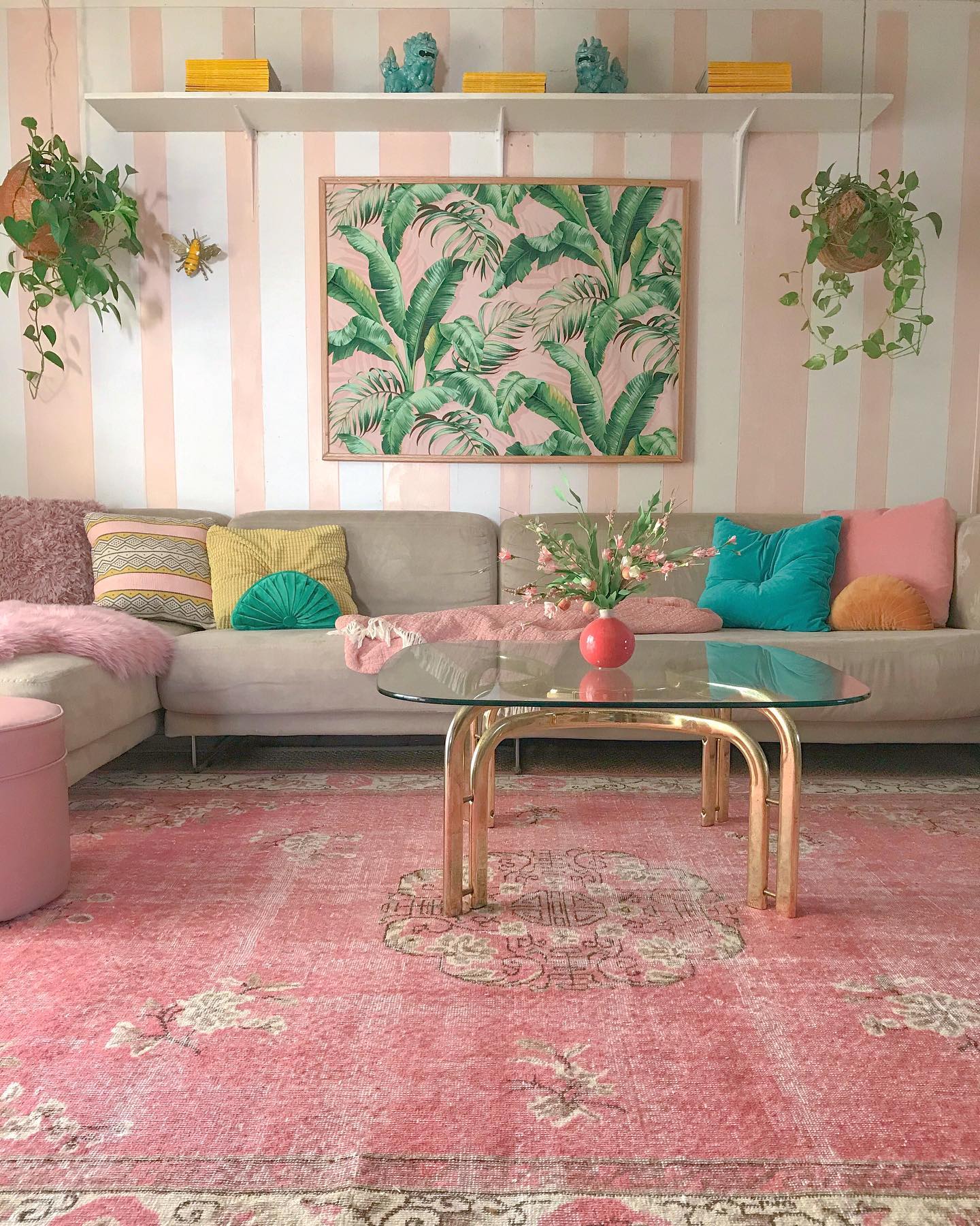 2. a Tapestry Of Textures with Rattan and Macrame In Earthy Hues