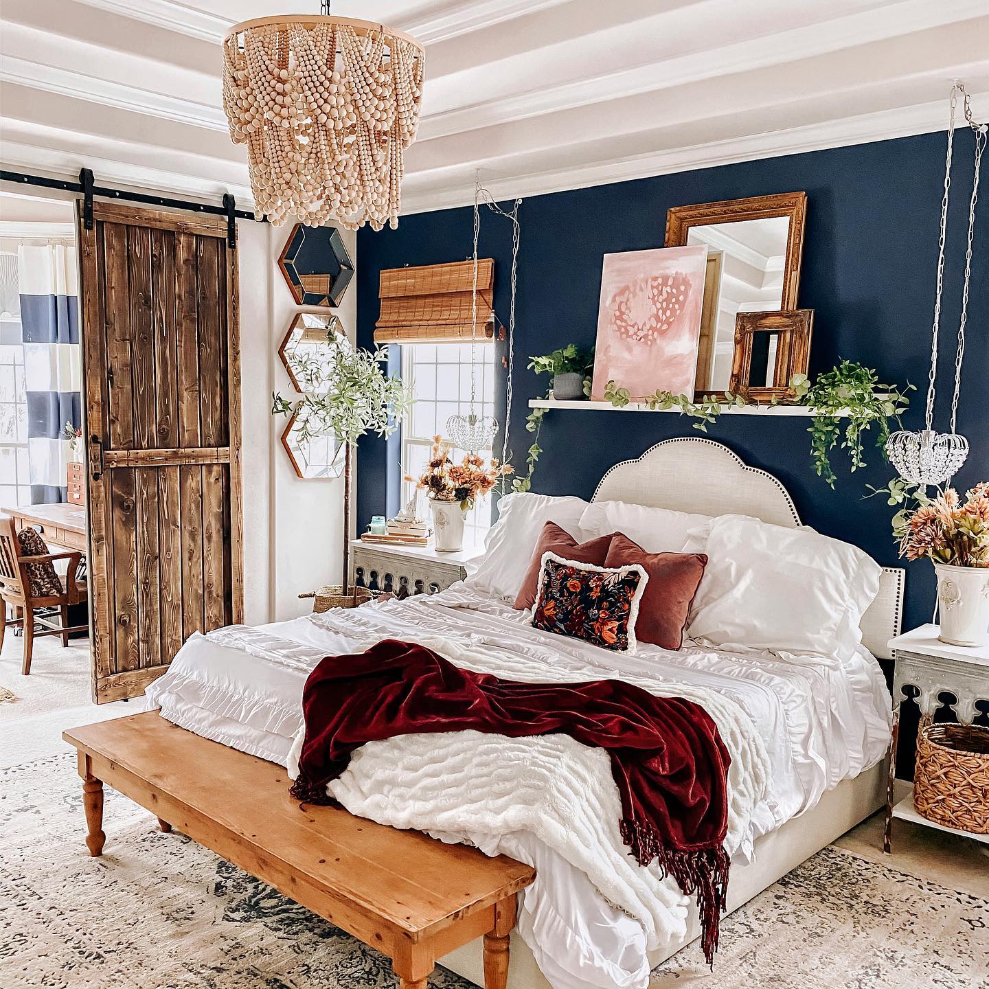 19. Velvet Canopy and Gold Accents: a Dreamy Nook for the Romantic Soul
