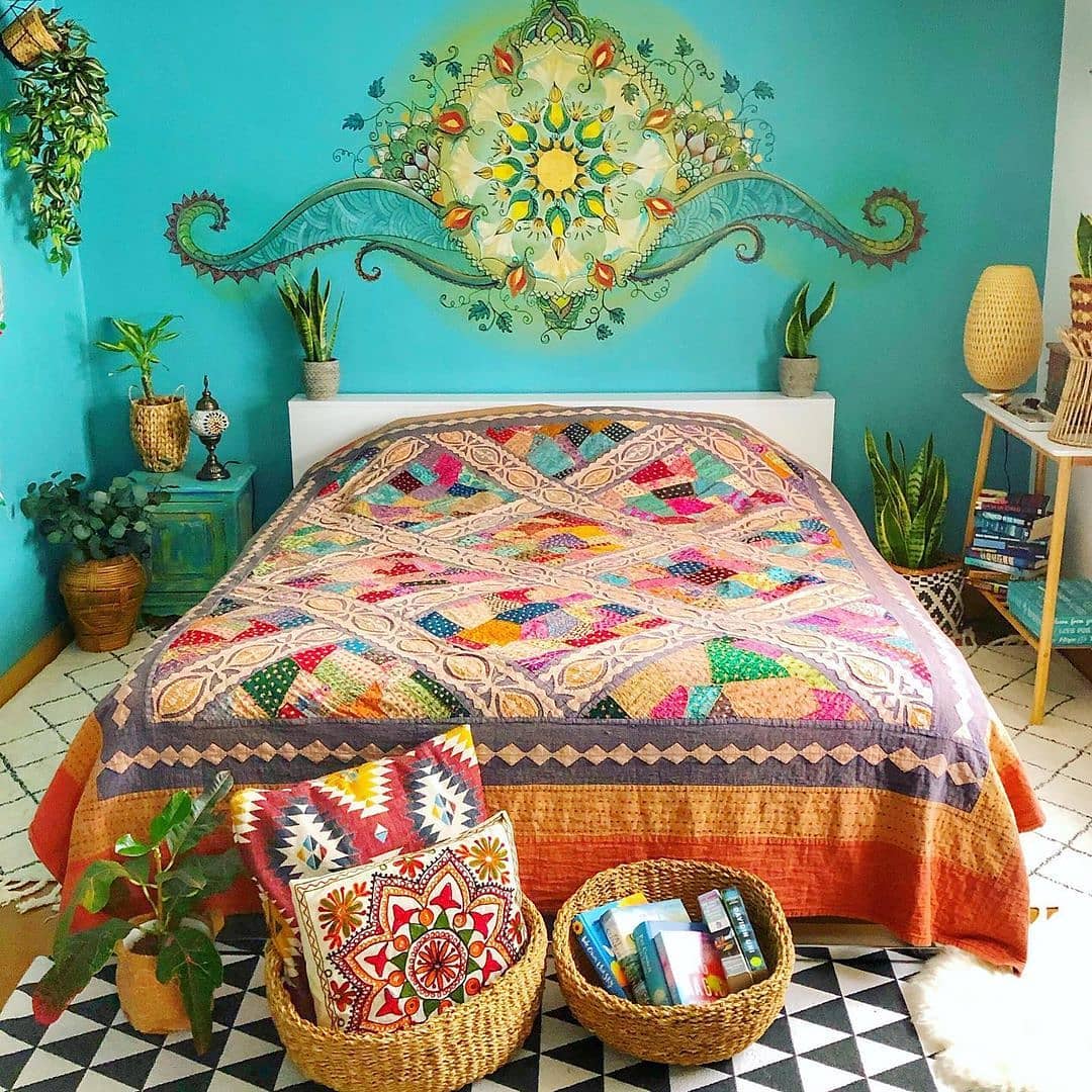 17. a Tapestry Of Dreams with Macrame and Moroccan Lanterns