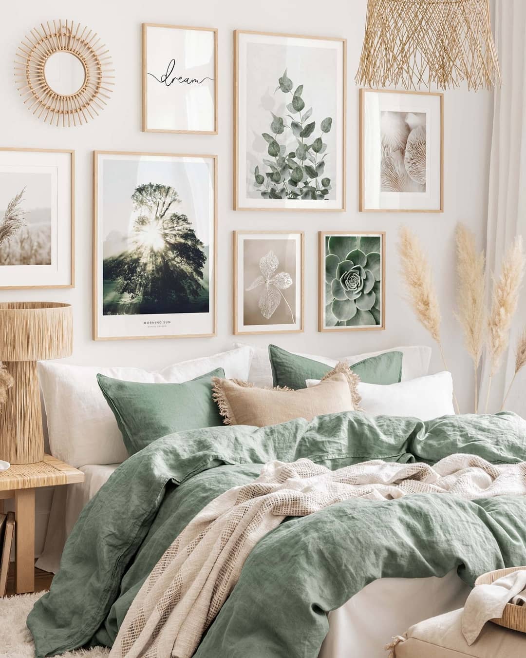 18. Bohemian Oasis with Macrame Canopy and Moroccan Lanterns