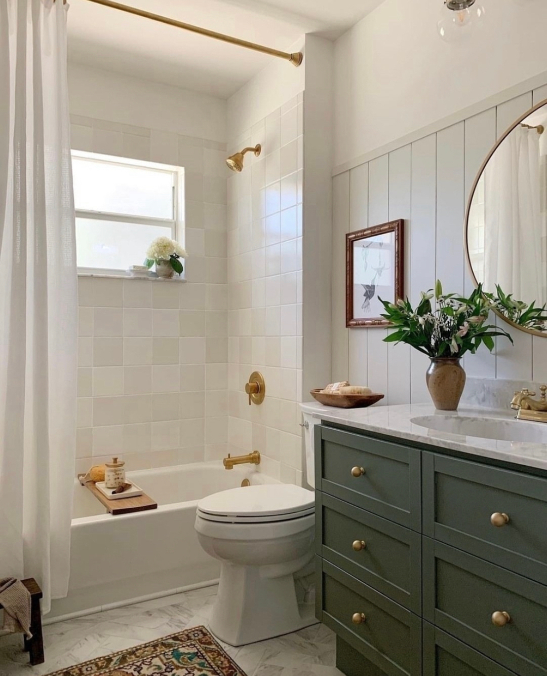 17. Farmhouse Sink with Woven Basket and Vintage Blue Mason Jars